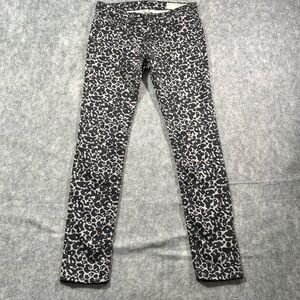 Rag & Bone Womens‎ Black/White cow Print Skinny Jeans Size 27